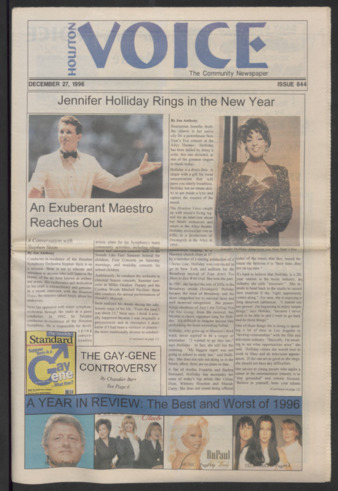 Houston Voice, No. 844, December 27, 1996