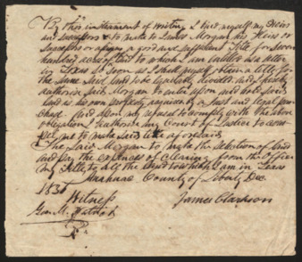 Indenture document to James P. Morgan