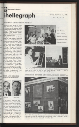Shellegraph, Vol. 38, No. 30, November 16, 1973