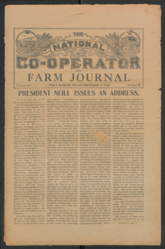 The National Co-Operator and Farm Journal, Vol. 30, No. 6, December 3, 1908