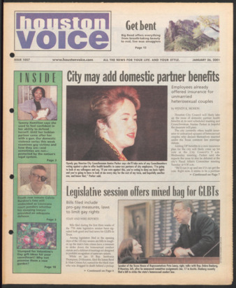 Houston Voice, No. 1057, January 26, 2001