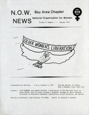 NOW News Bay Area Chapter, Vol. 5, No. 1, January 1977