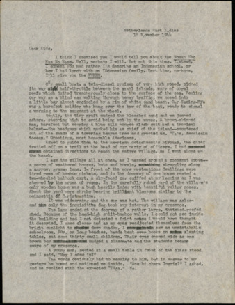 Letter from Capt. O. C. McDavid to "Kids," 1944 November 18