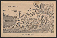 Print showing the battleground of San Jacinto