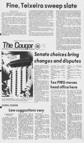 The Daily Cougar. Vol. 40, No. 61, March 1 - 3, 1974.