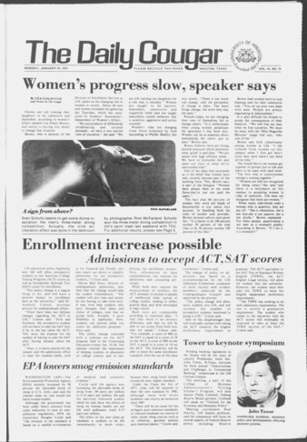 The Daily Cougar. Vol. 45, No. 79, January 29, 1979.