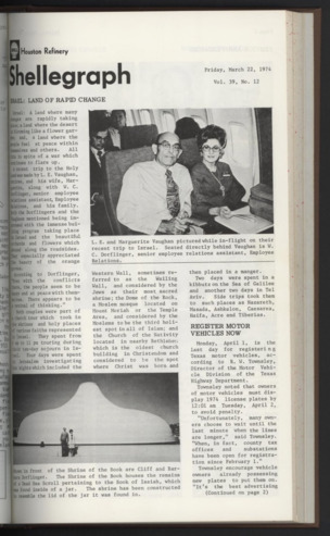 Shellegram, Vol. 39, No. 12, March 22, 1974