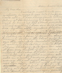 Letter from Mary Jones to Cromwell Anson Jones, 1878 March 20