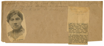 Mrs. E. P. Reppert photograph and article from the Dallas Craftsman