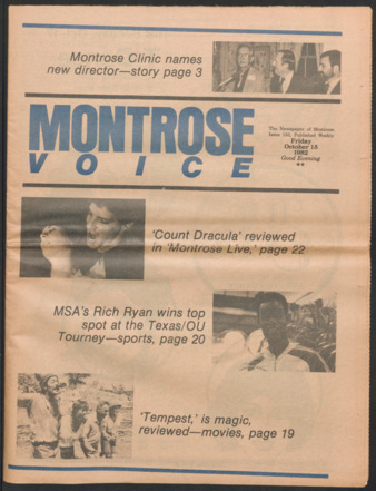 Montrose Voice, No. 103, October 15, 1982