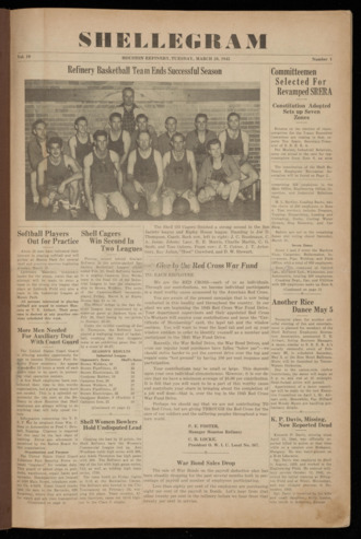 The Shellegram, Vol. 10, No. 1, March 20, 1945