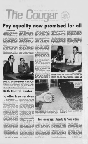 The Daily Cougar. Vol. 39, No. 42, November 16, 1972.