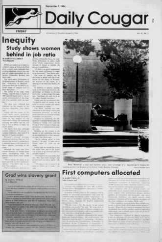 The Daily Cougar. Vol. 51, No. 7, September 7, 1984.