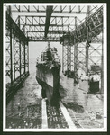 USS Houston (CA-30) launching ceremony