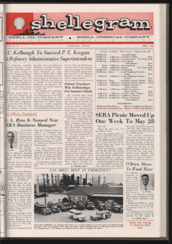 Shellegram, Vol. 25, No. 4, April 1960 