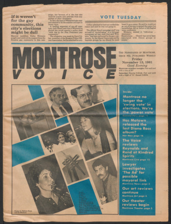 Montrose Voice, No. 55, November 13, 1981