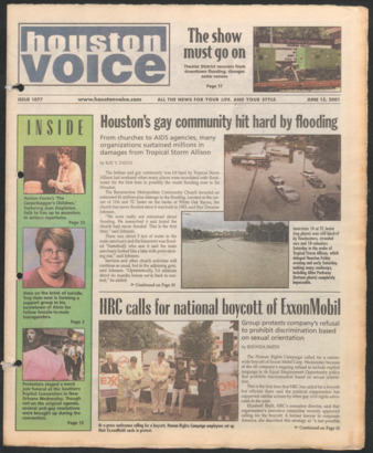 Houston Voice, No. 1077, June 15, 2001