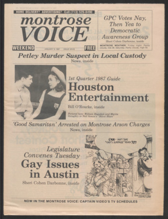 Montrose Voice, No. 324-B, January 9, 1987