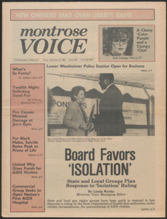 Montrose Voice, No. 269, December 20, 1985
