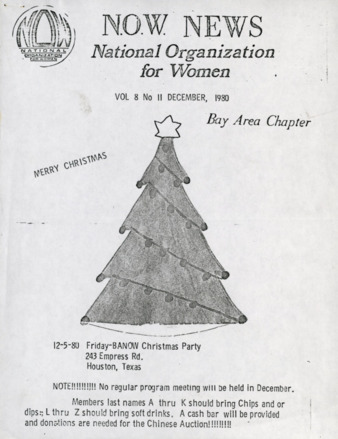 NOW News Bay Area Chapter, Vol. 8, No. 11, December 1980