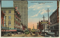 Austin Street from Sixth Street, Waco, Texas