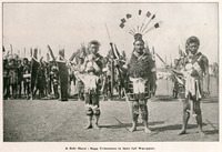 A Side Show: Naga Tribesmen in their full War-paint