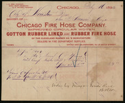 Receipt from Chicago Fire Hose Company 