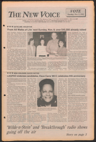 The New Voice, No. 627, October 30-November 5, 1992