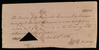 Pay certificate for James W. Robinson