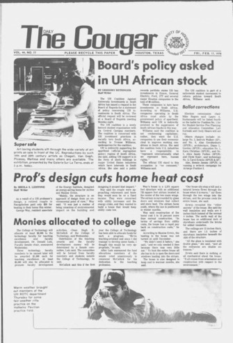 The Daily Cougar. Vol. 44, No. 77, February 17, 1978.