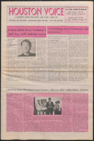 Houston Voice, No. 706, May 6, 1994
