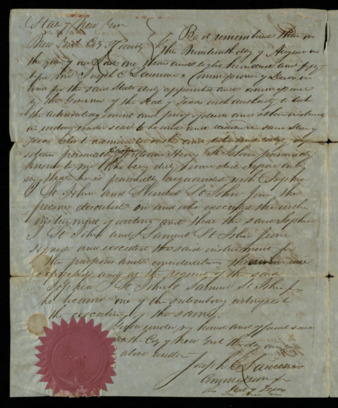 Land deed transfer to Thomas M. League