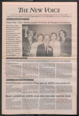 The New Voice, No. 546, April 12-18, 1991