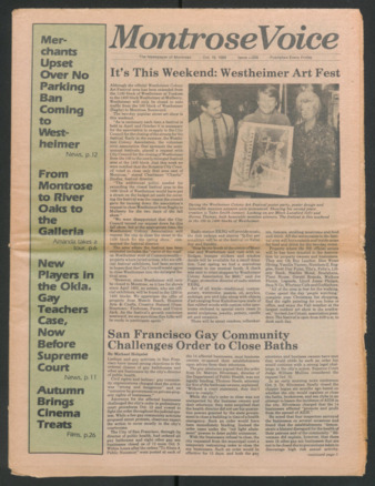 Montrose Voice, No. 208, October 19, 1984