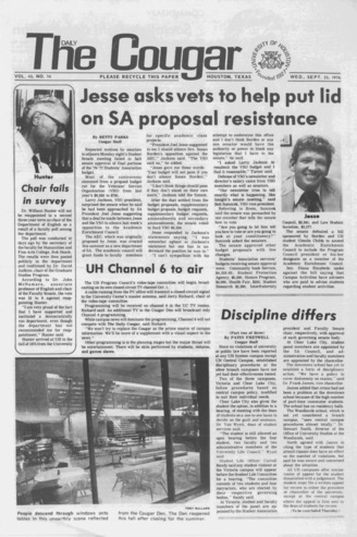 The Daily Cougar. Vol. 43, No. 14, September 22, 1976.