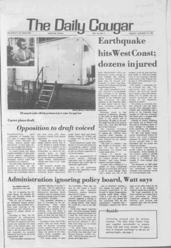 The Daily Cougar. Vol. 46, No. 77, January 25, 1980.