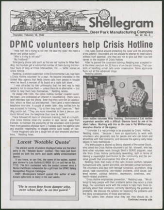 Shellegram, Vol. 48, No. 6, February 10, 1983