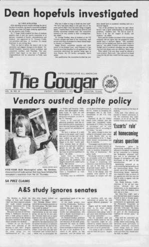 The Daily Cougar. Vol. 39, No. 49, December 1, 1972.