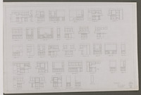 Job 66-10, Memorial Creole Apartments, Sheet 25: Kitchens and baths, A-G