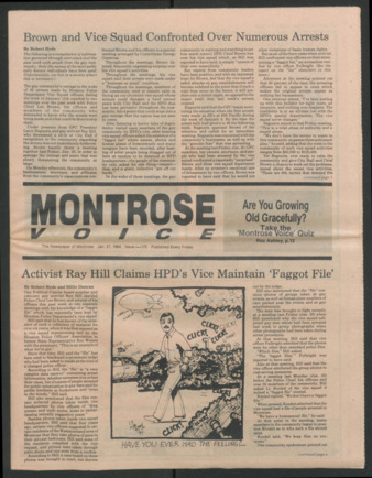 Montrose Voice, No. 170, January 27, 1984