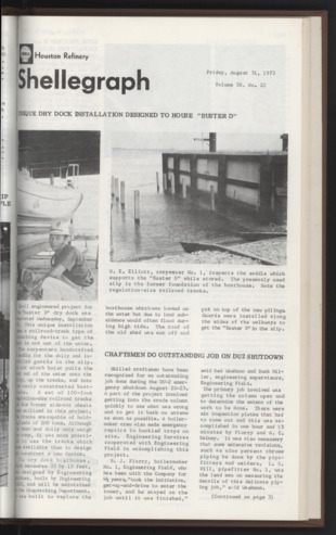 Shellegraph, Vol. 38, No. 20, August 31, 1973