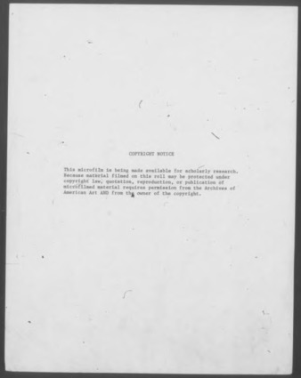 Mary Myart Malott Biographical Information, 1921-1981