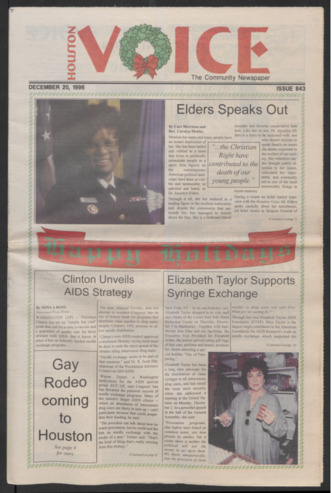 Houston Voice, No. 843, December 20, 1996