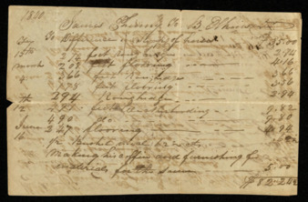 Bill from Bennett Elkins to James Phinney