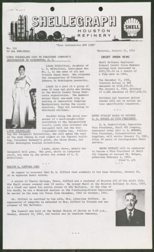 Shellegraph, No. 116, January 21, 1965
