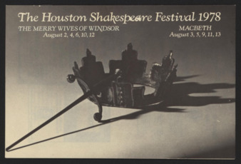 Houston Shakespeare Festival, 1978 program