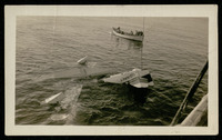 U.S. Navy plane submerged at sea