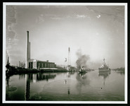 USS Houston (CA-30) in Houston Ship Channel