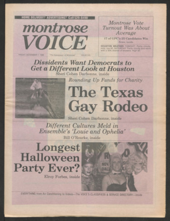 Montrose Voice, No. 315, November 7, 1986