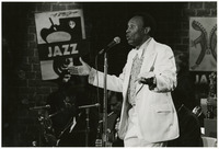 Man performs with jazz band